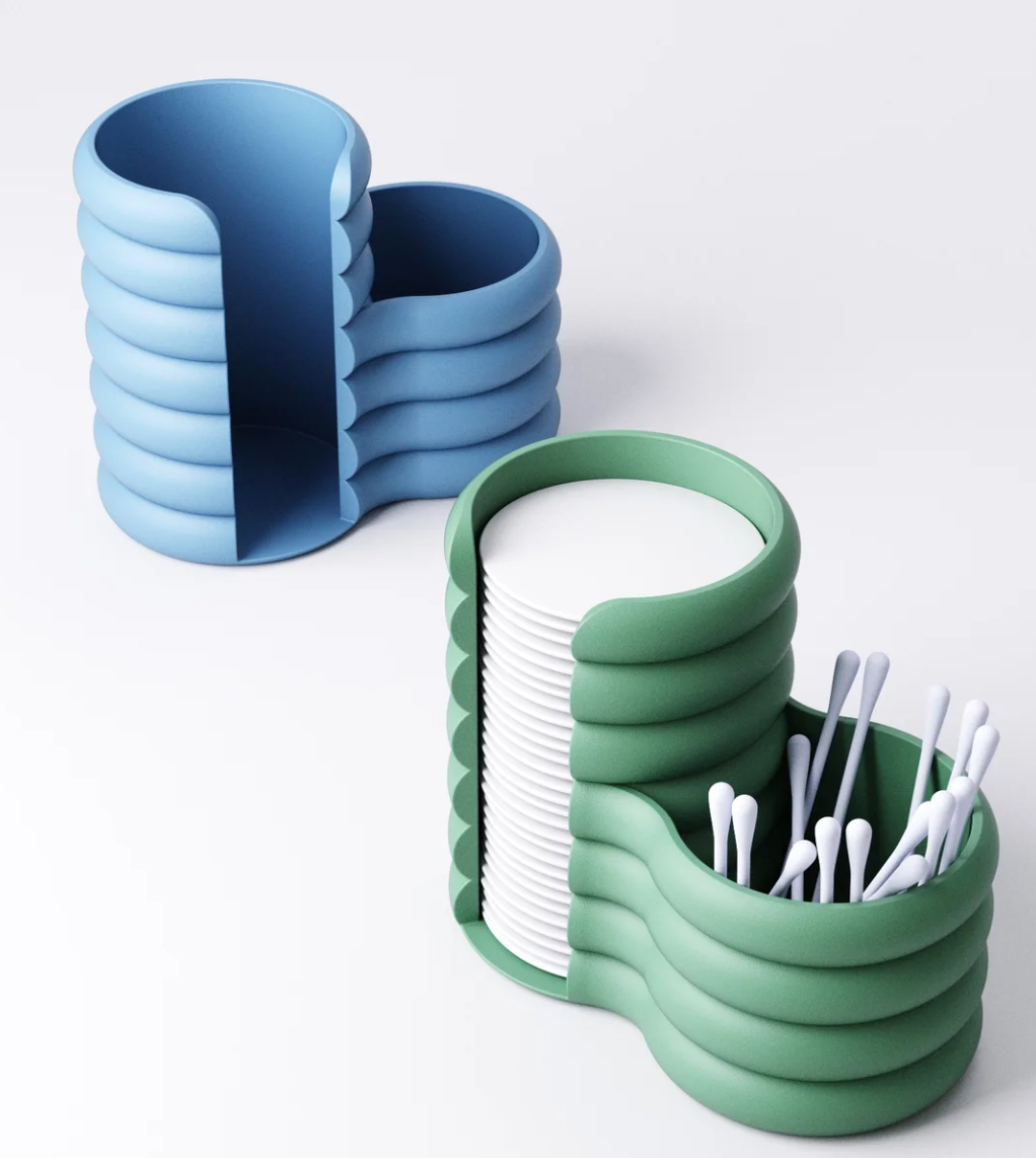 Kulak Çubuğu ve Makyaj Pamuğu Organizer